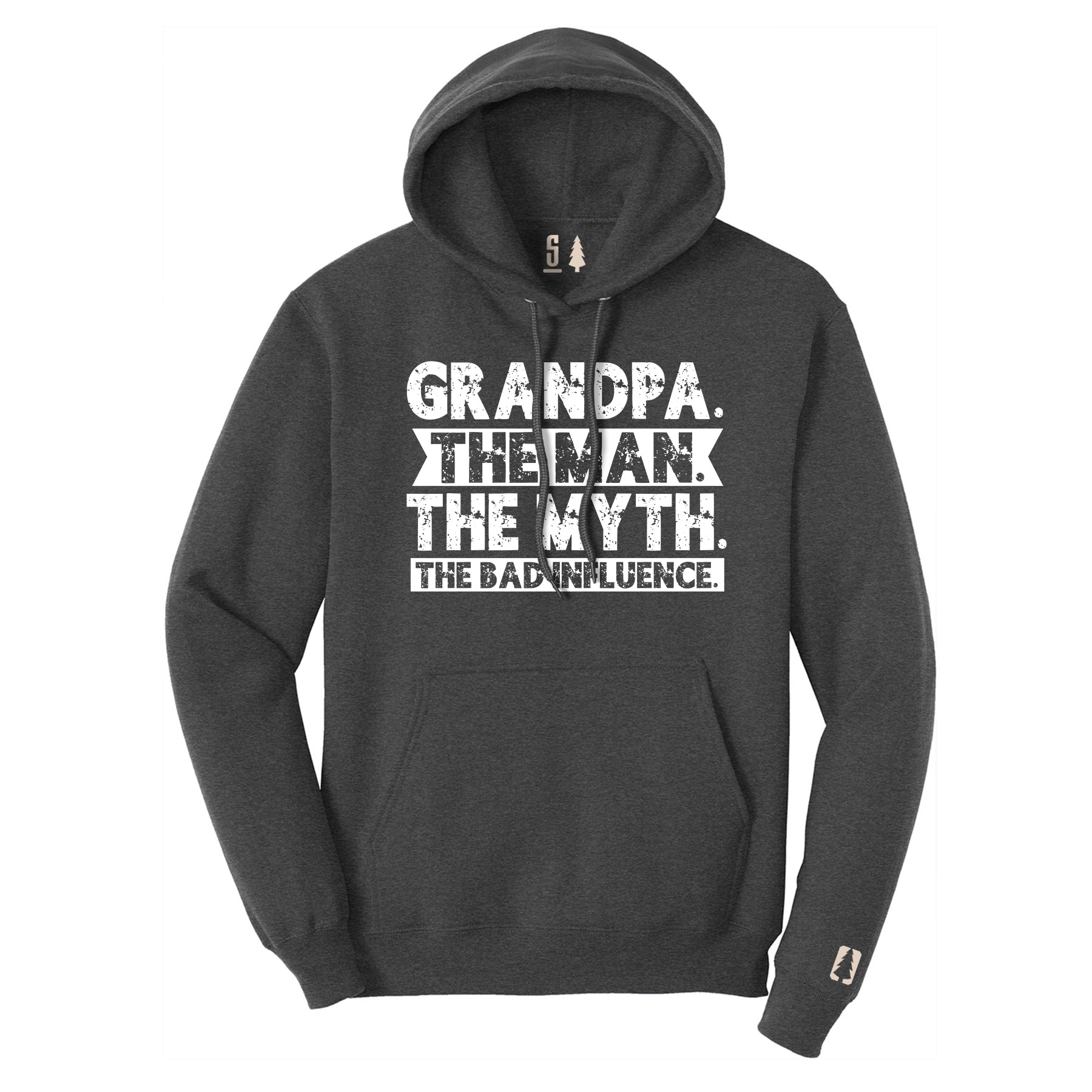 Grandpa Bad Influence White Hoodie