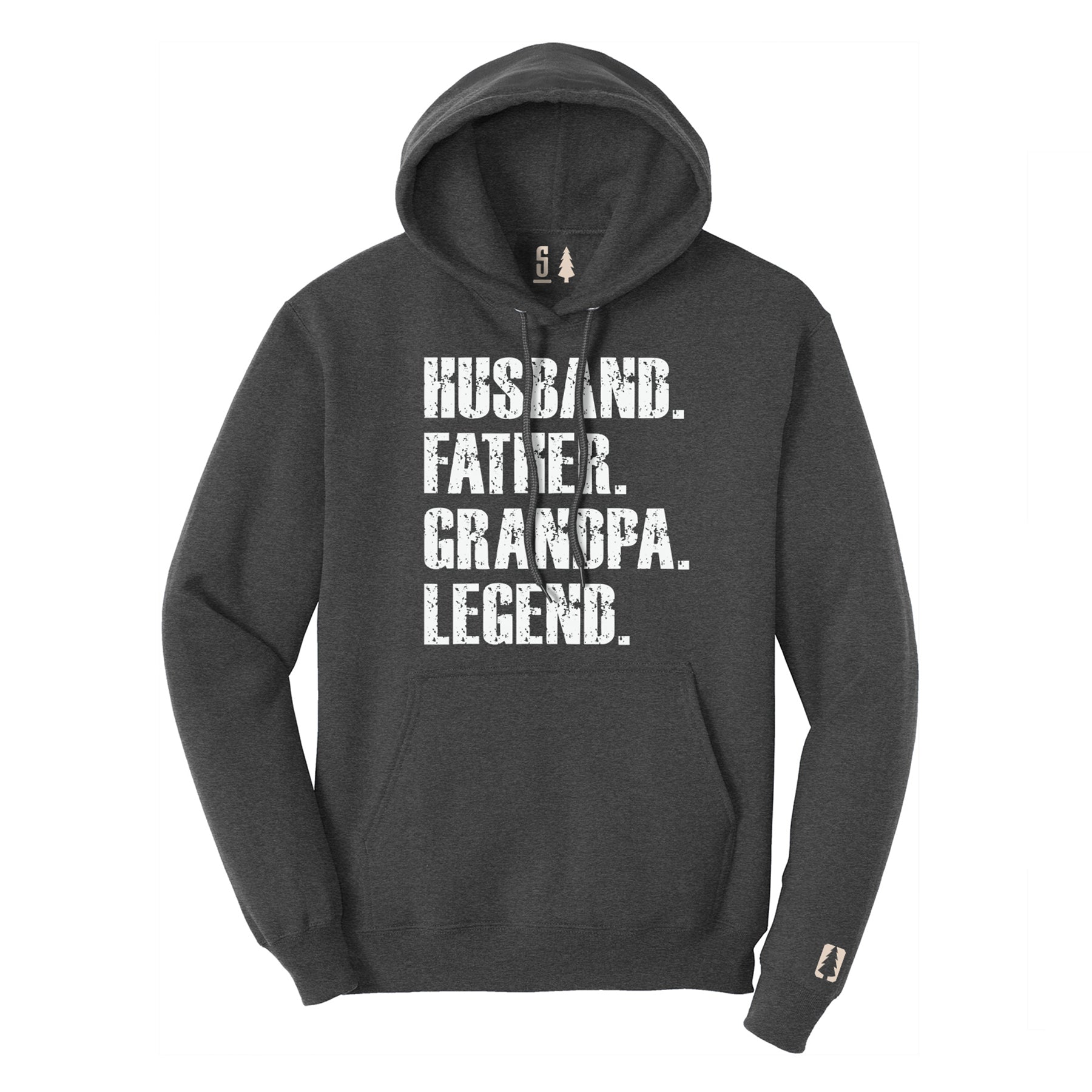 Father Grandpa Legend Hoodie White