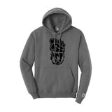 Bigfoot Print Scene Black Hoodie