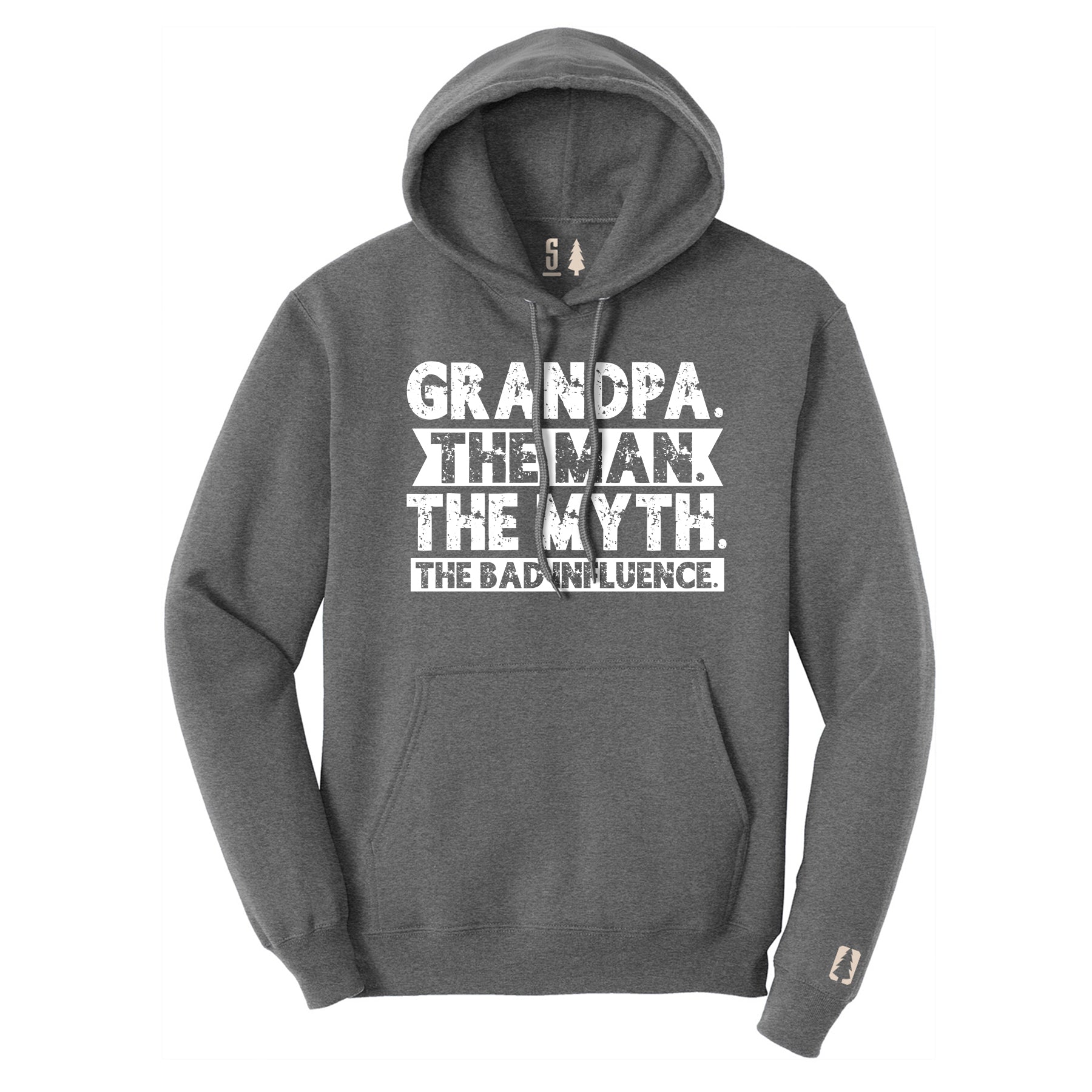 Grandpa Bad Influence White Hoodie