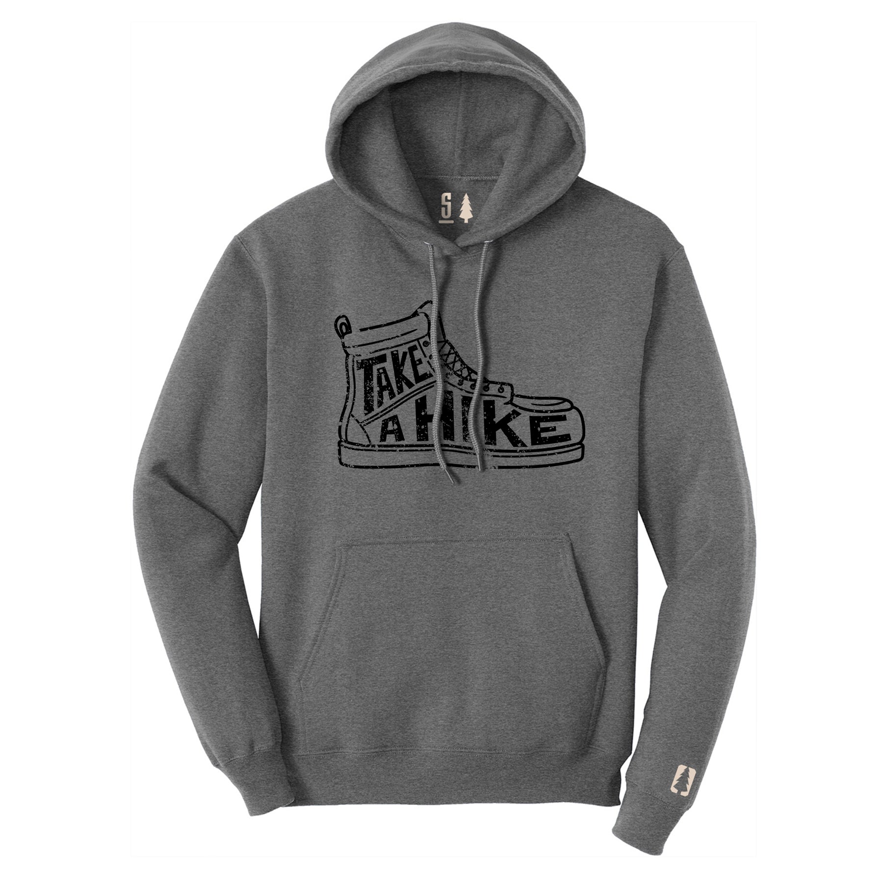 Take A Hike Black Hoodie