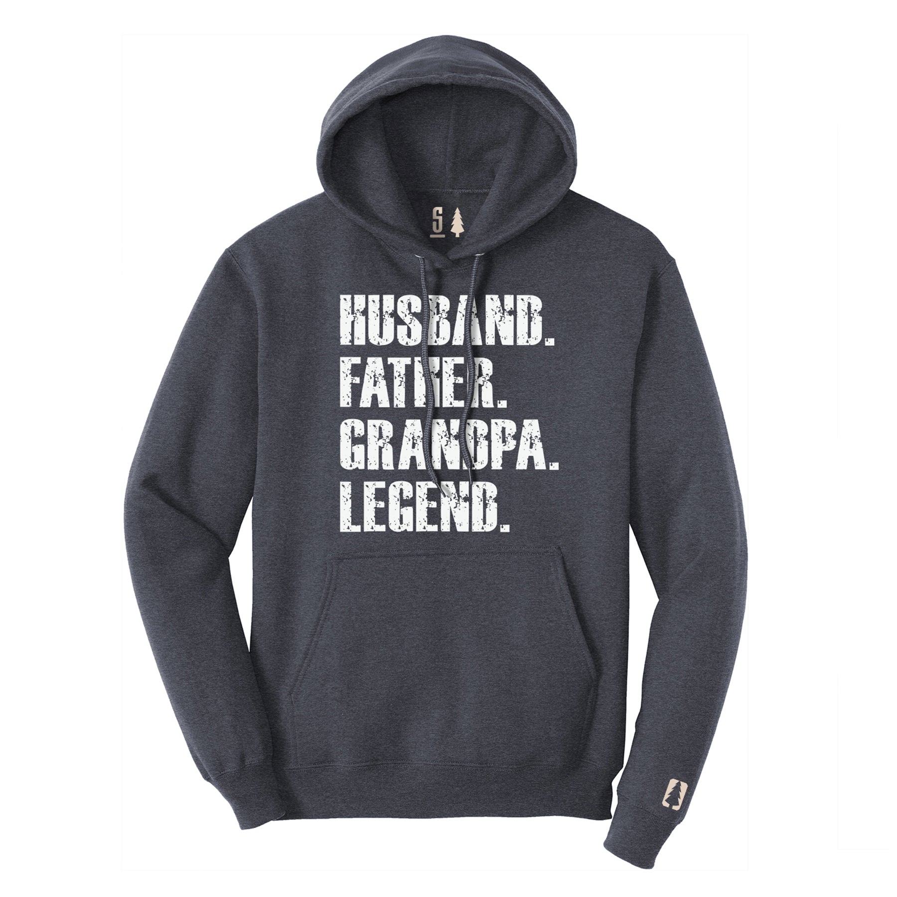 Father Grandpa Legend Hoodie White