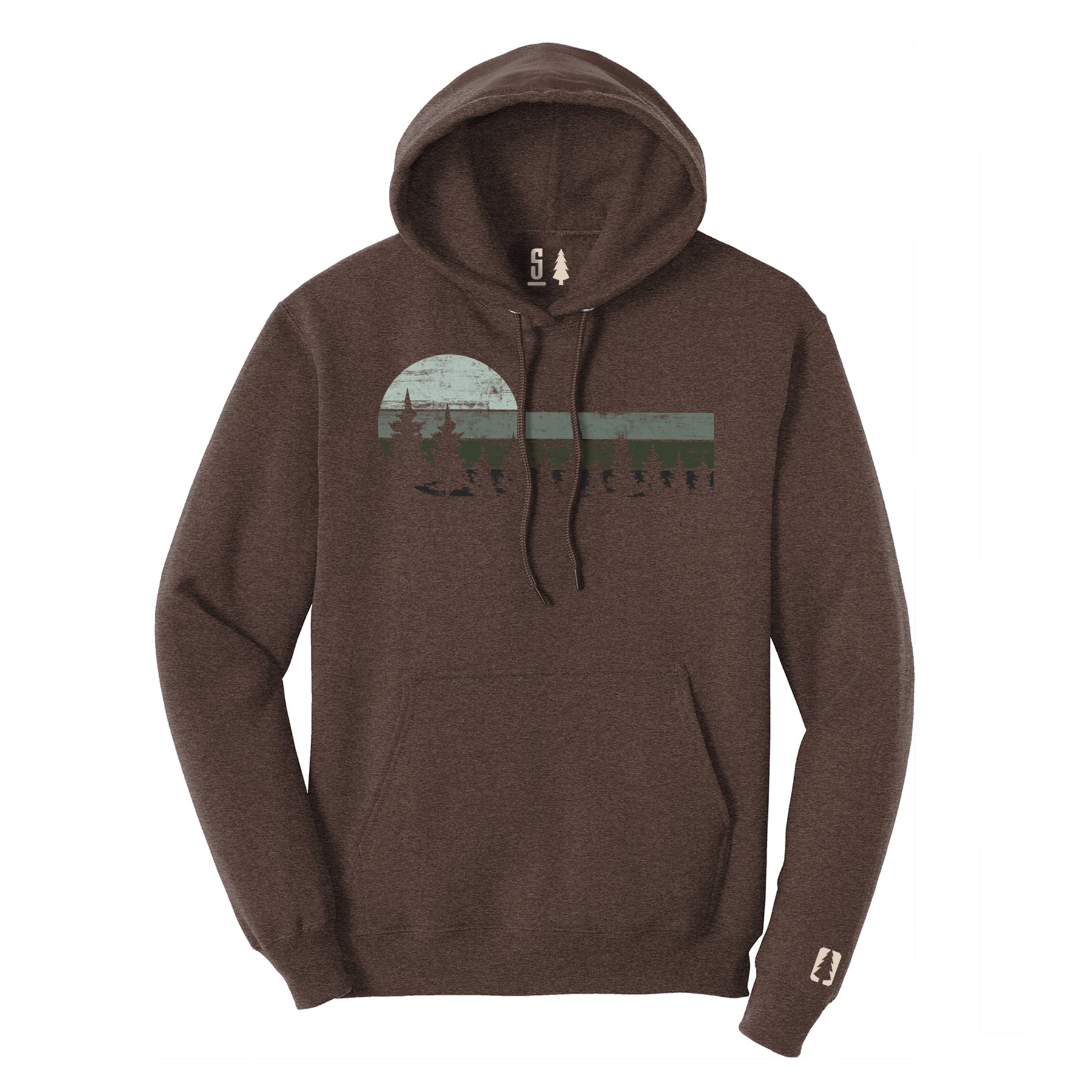 Tree Stripe Silhouette Hoodie