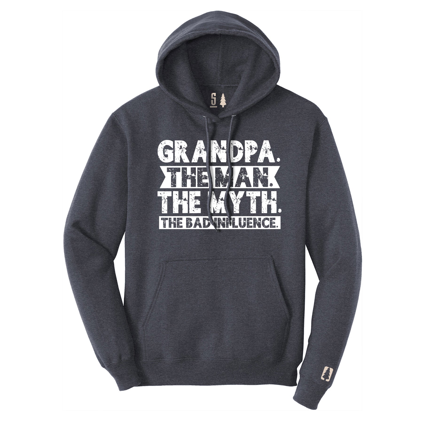Grandpa Bad Influence White Hoodie