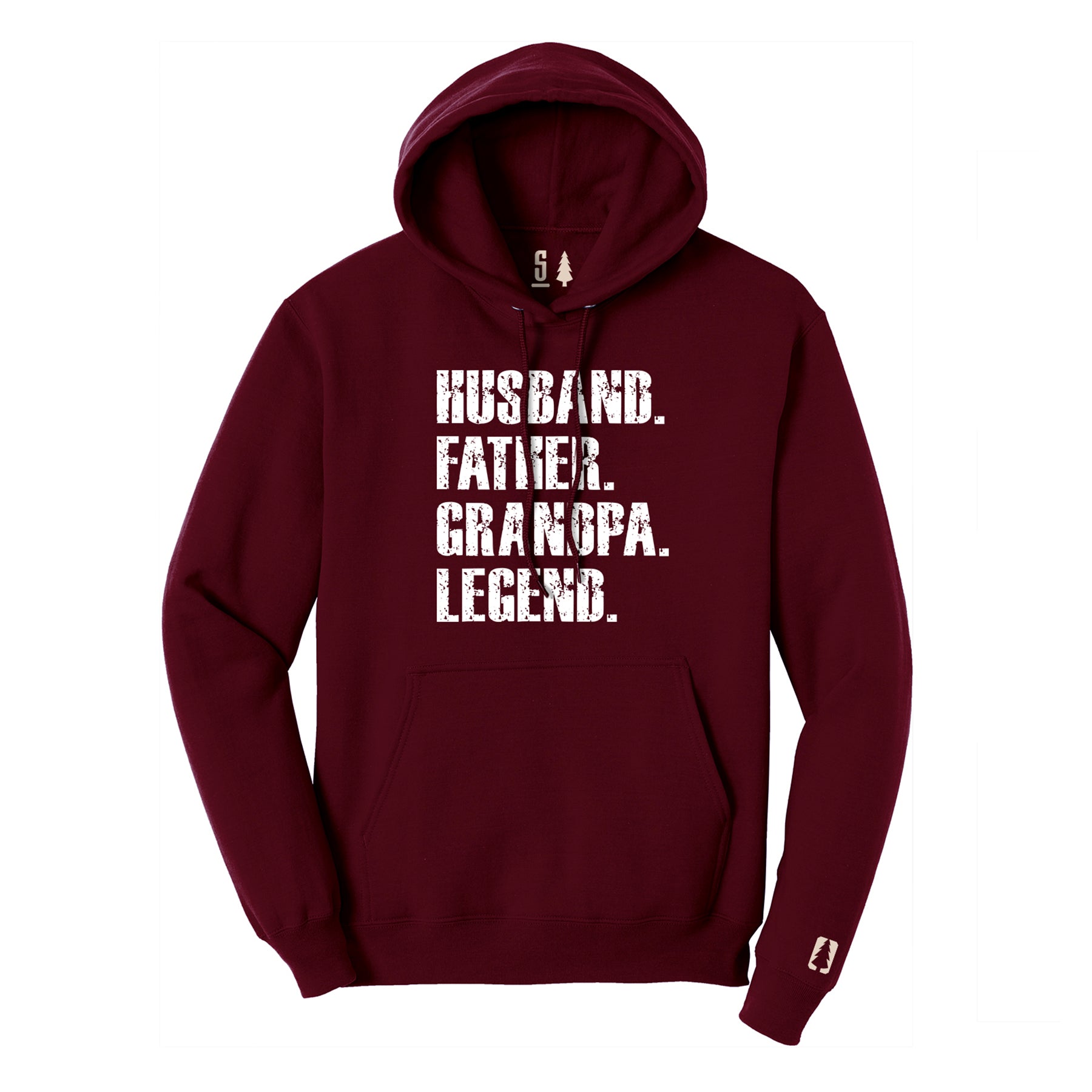 Father Grandpa Legend Hoodie White