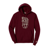 Bigfoot Print Scene Tan Hoodie