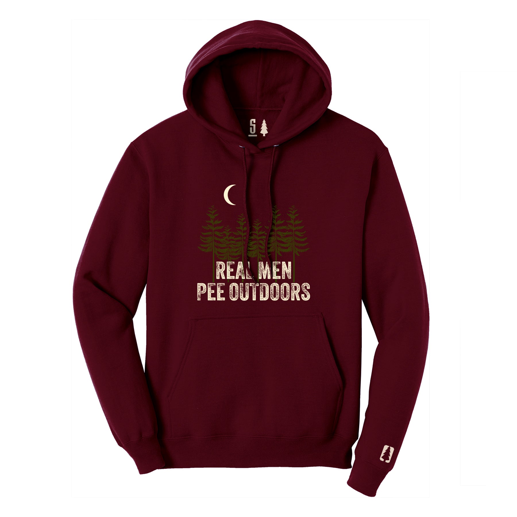 Real Men Pee Outdoors Hoodie