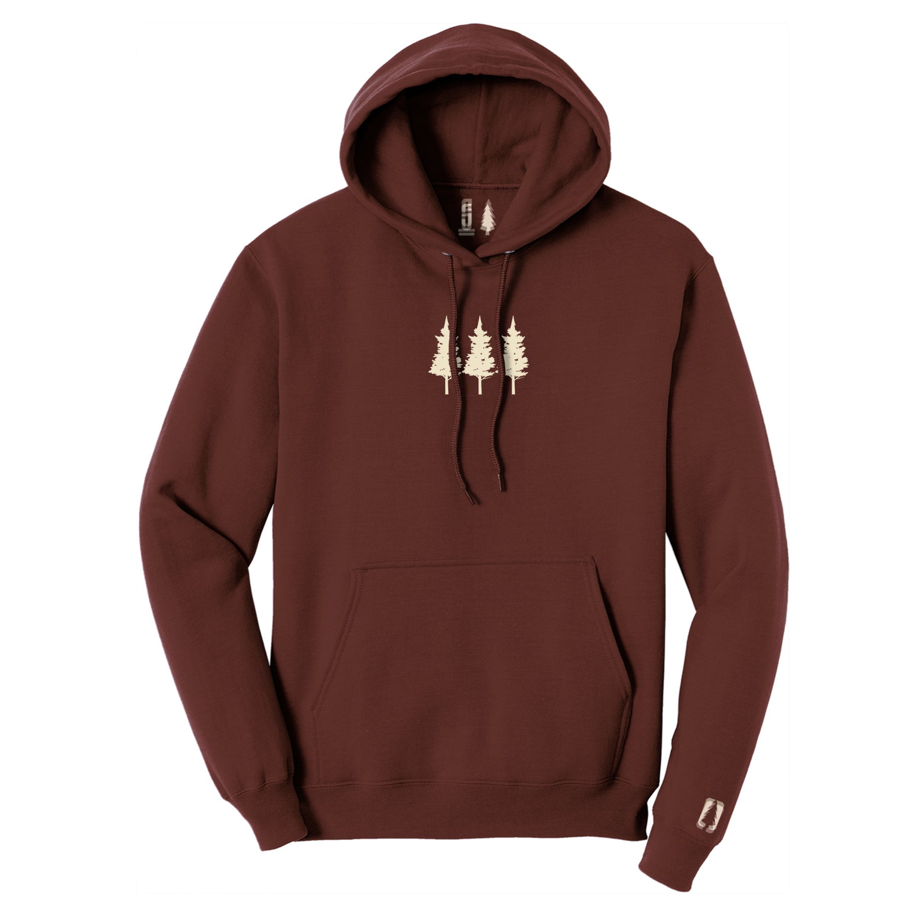 Three Trees Tan Hoodie