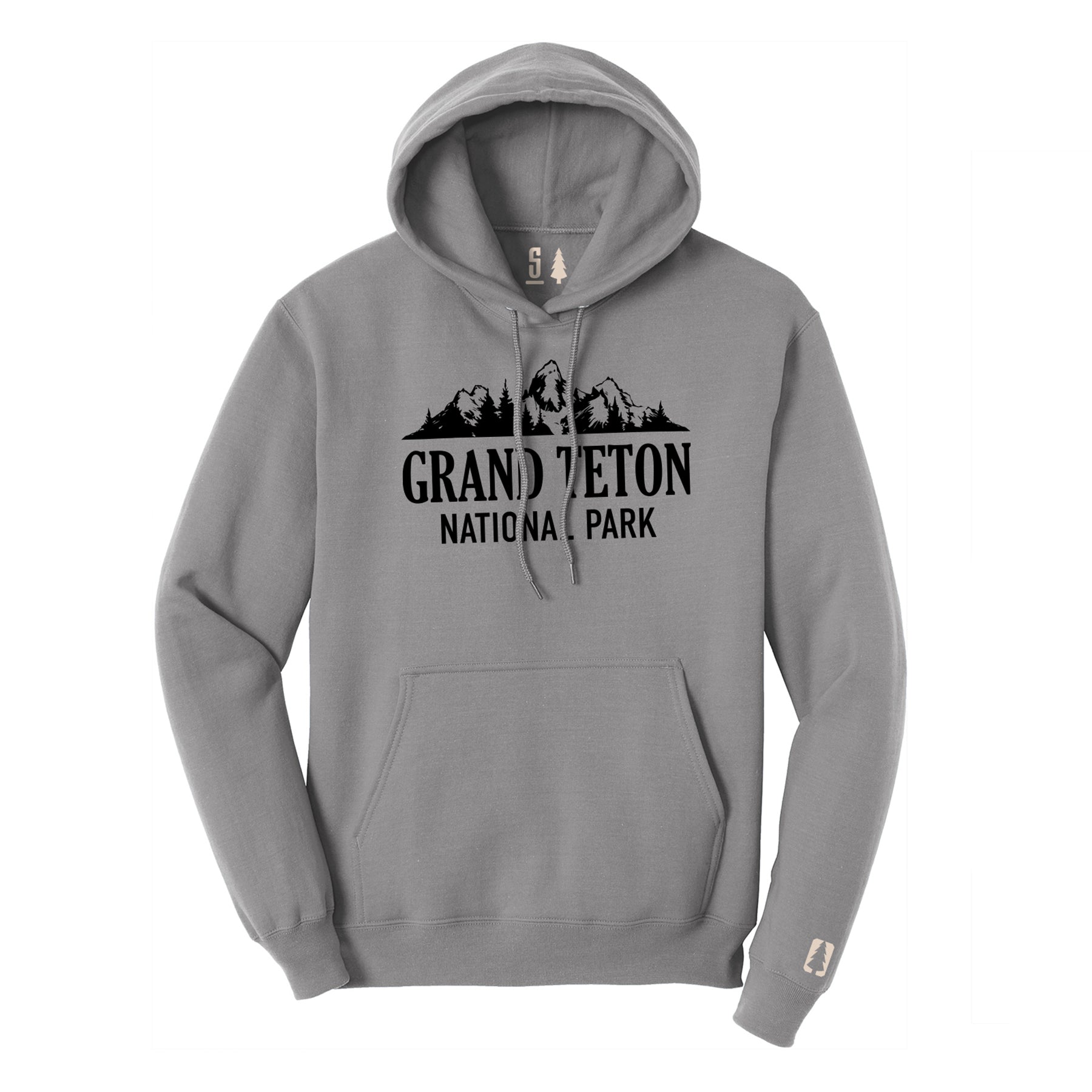 Grand Teton National Park Hoodie Black