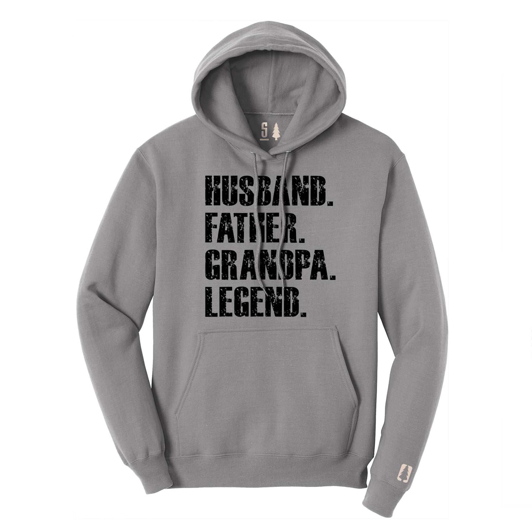 Father Grandpa Legend Hoodie Black