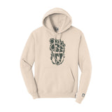 Bigfoot Print Scene Misty Green Hoodie