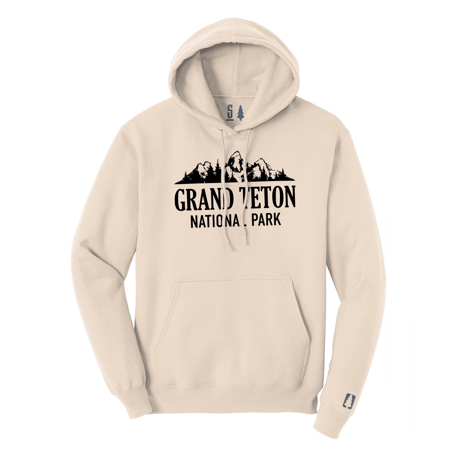 Grand Teton National Park Hoodie Black