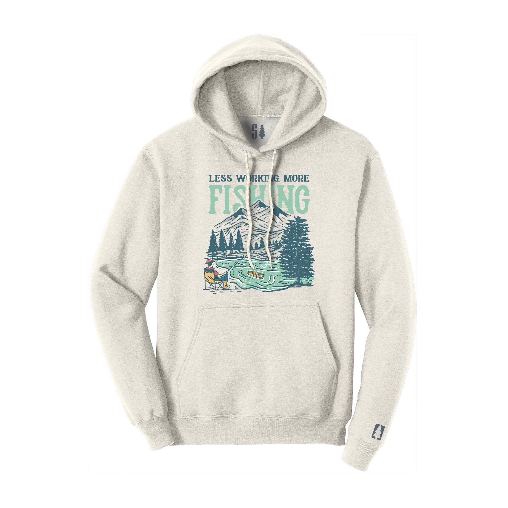 Less Working More Fishing Hoodie