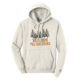 Real Men Pee Outdoors Orange Hoodie