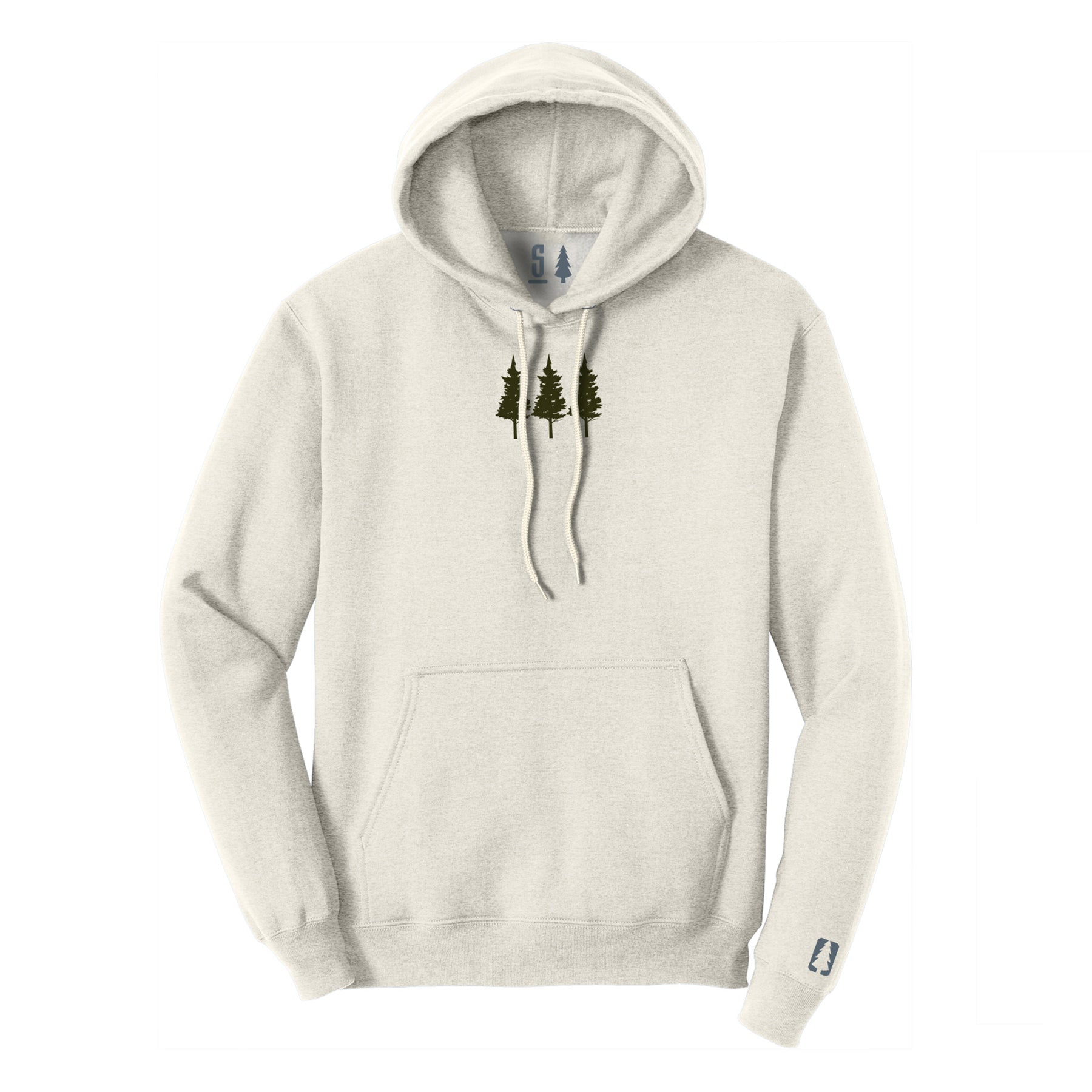 Three Trees Green Hoodie