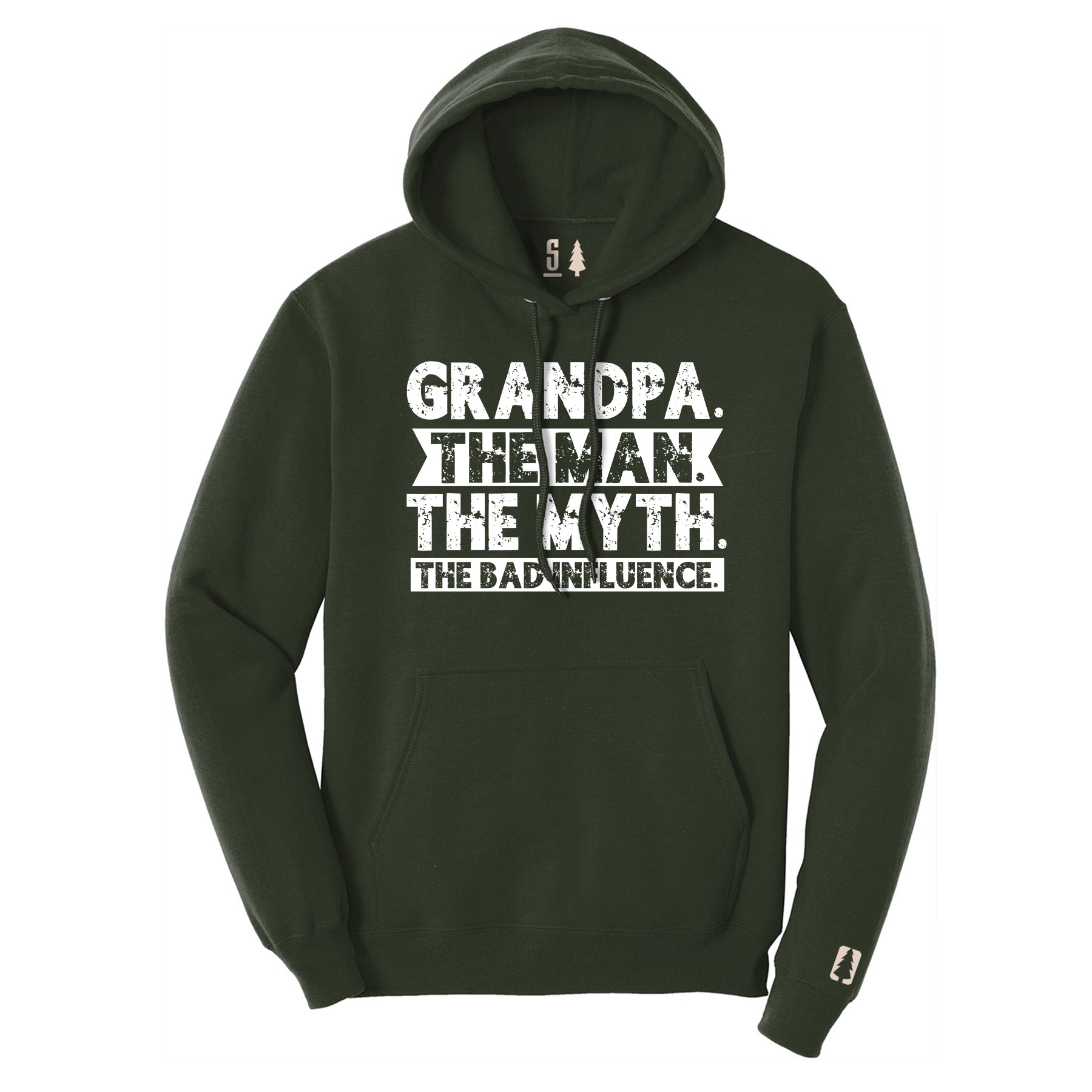 Grandpa Bad Influence White Hoodie