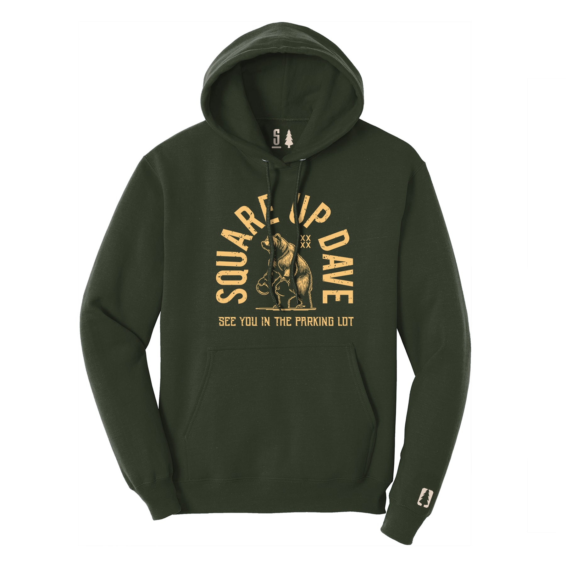 Square Up Dave Gold Hoodie