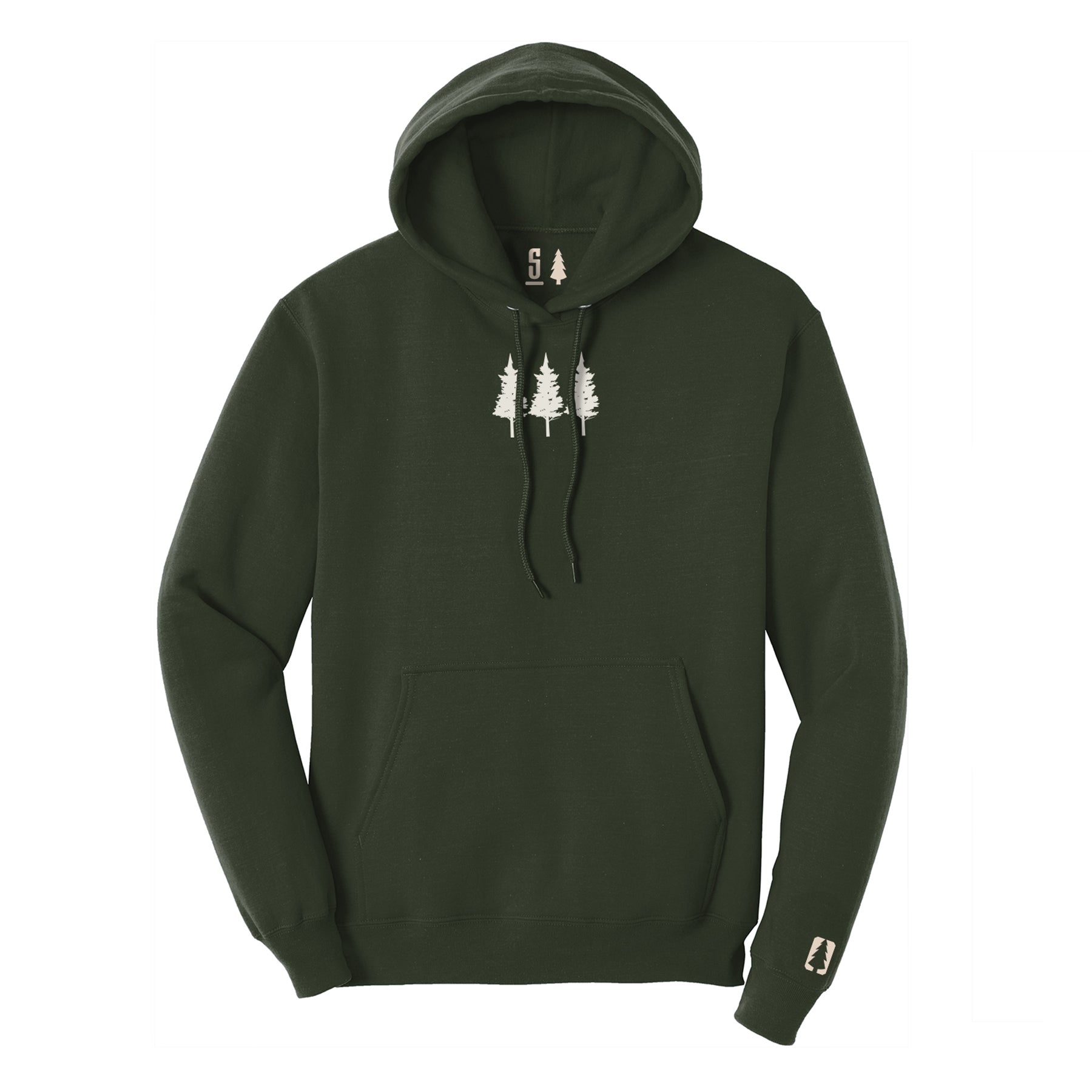 Three Trees Tan Hoodie