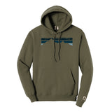 Blue Stripe Mountains Hoodie