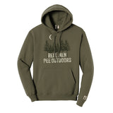 Real Men Pee Outdoors Tan Hoodie