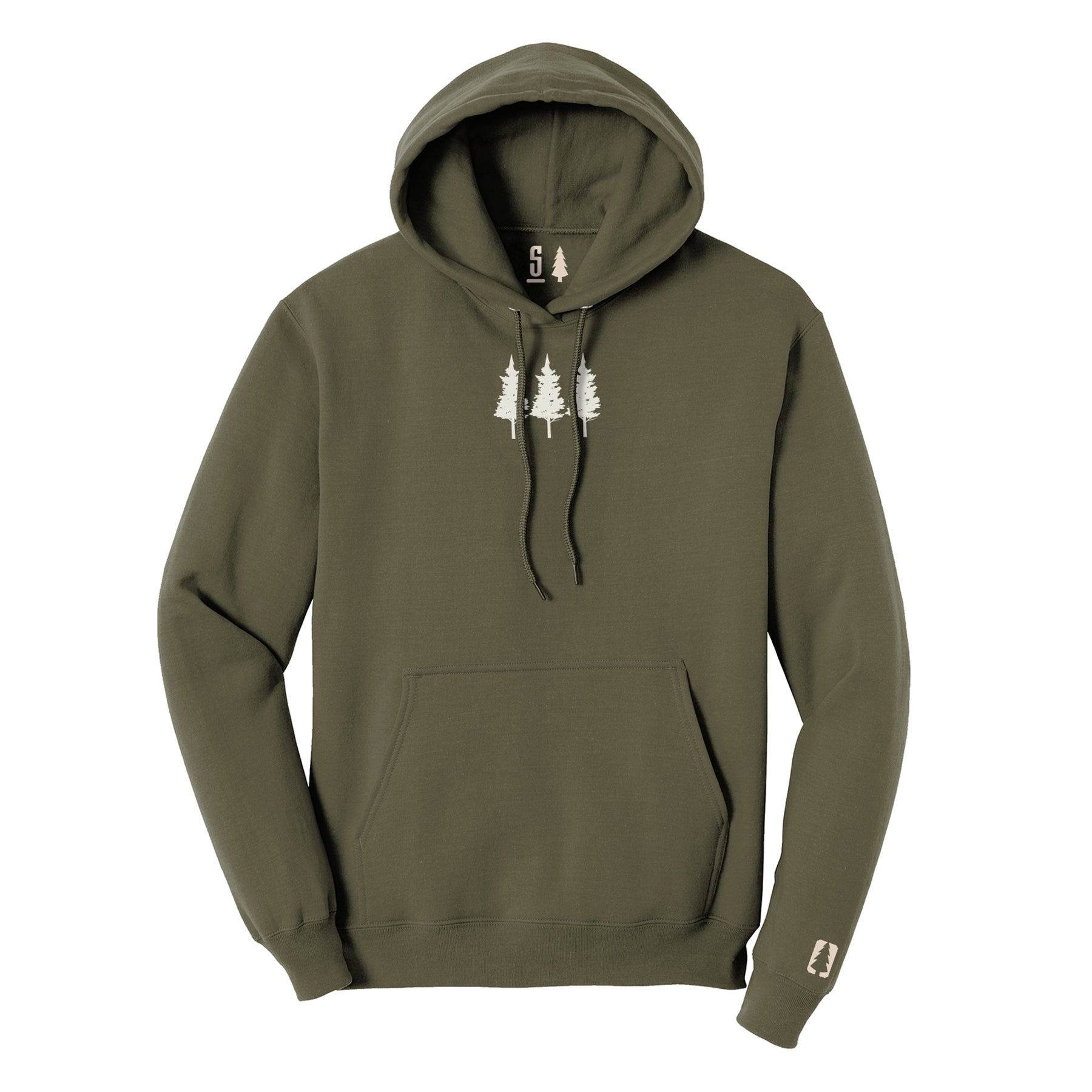 Three Trees Tan Hoodie