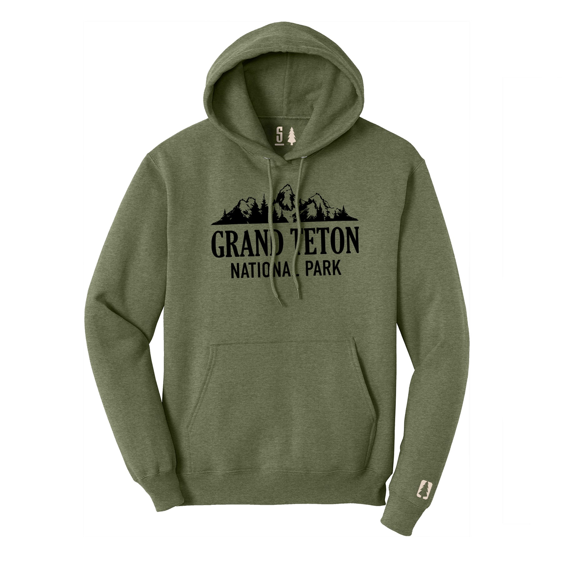 Grand Teton National Park Hoodie Black