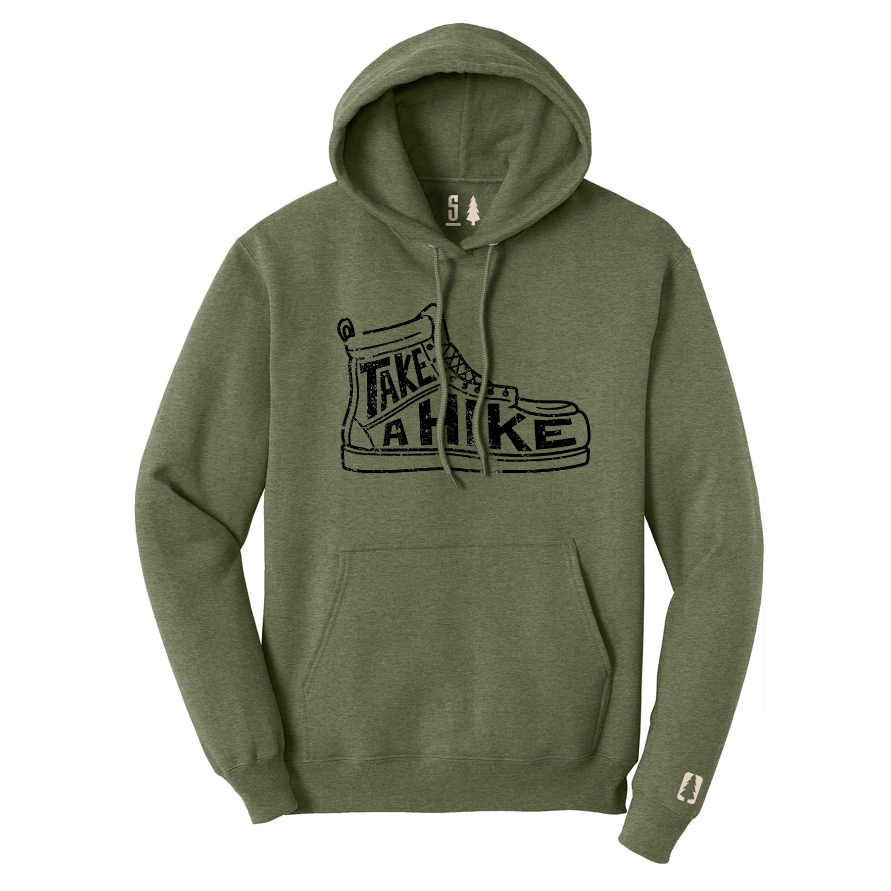 Take A Hike Black Hoodie