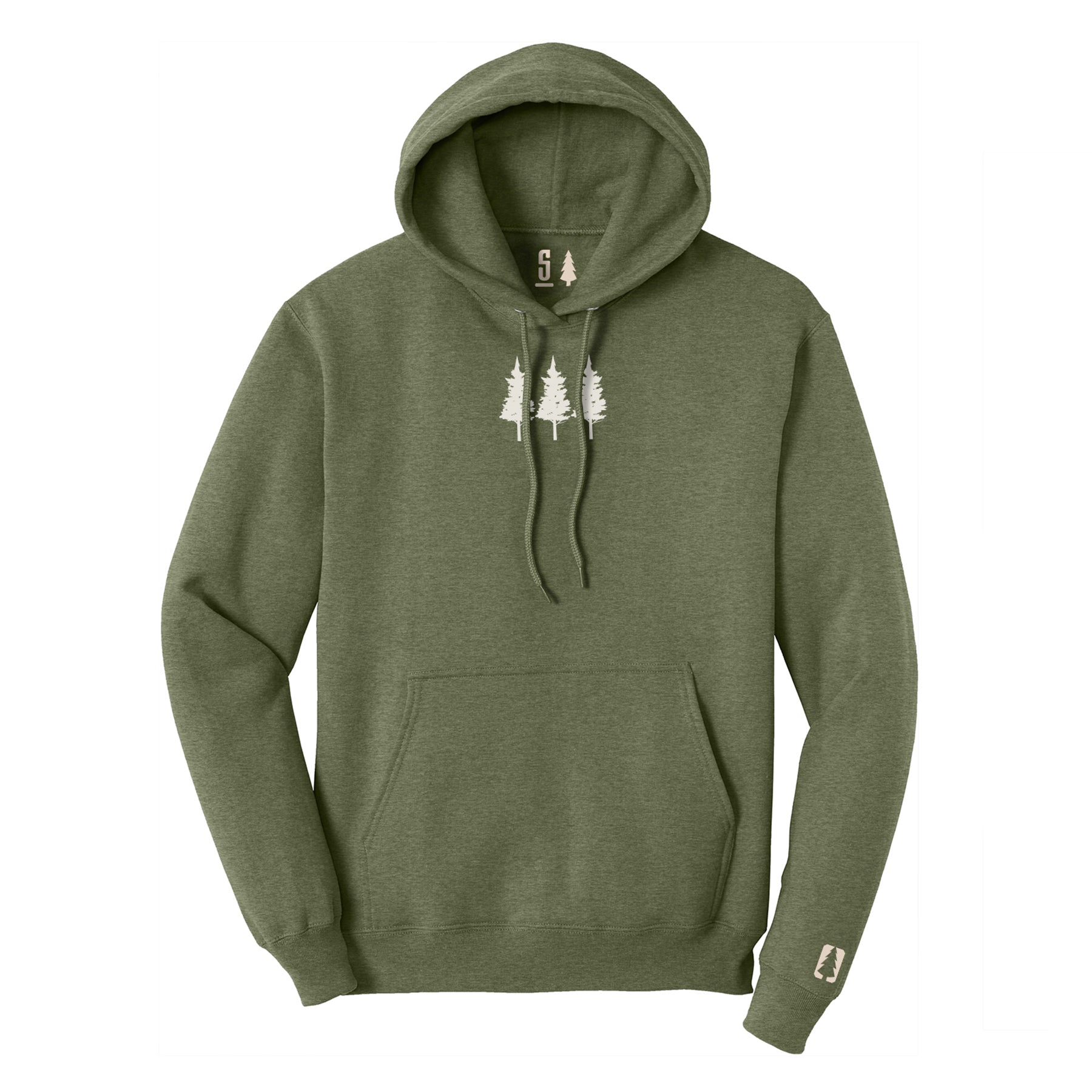 Three Trees Tan Hoodie