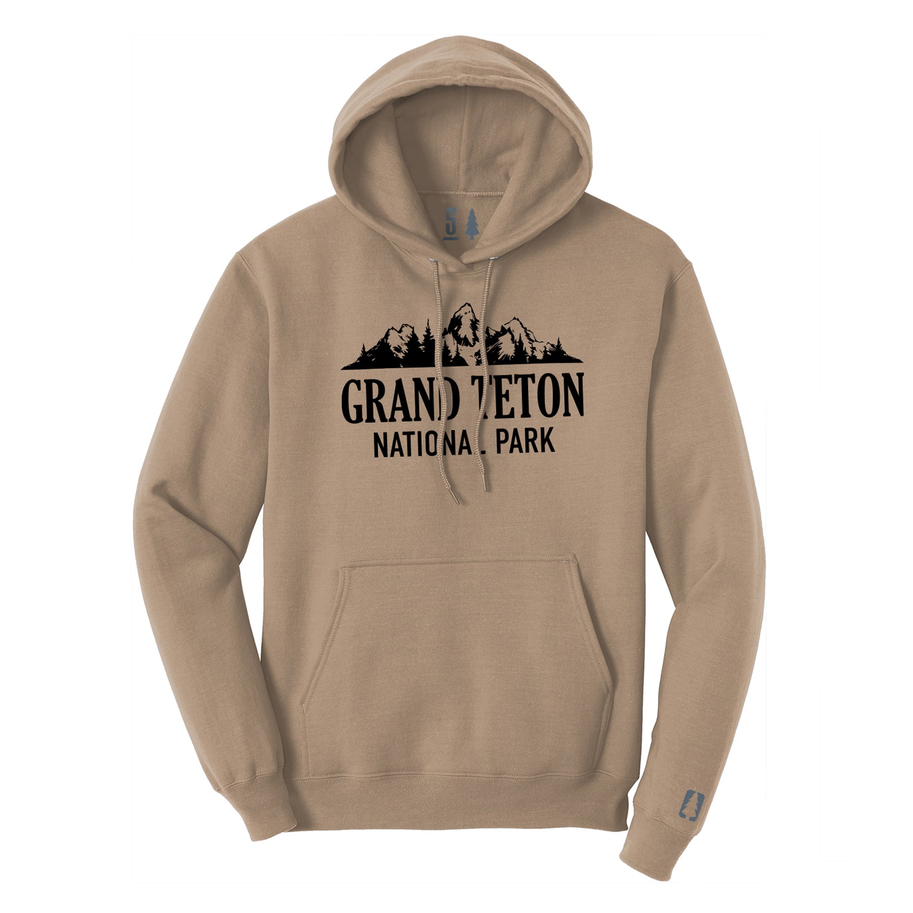 Grand Teton National Park Hoodie Black