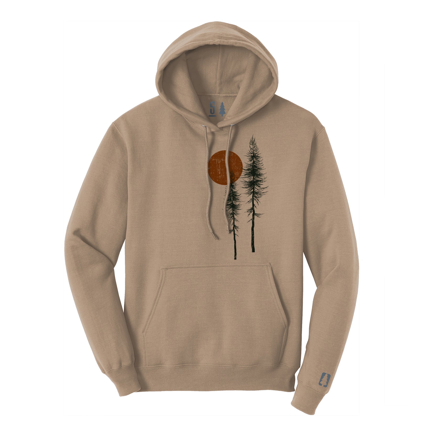 Off Centered Trees Hoodie