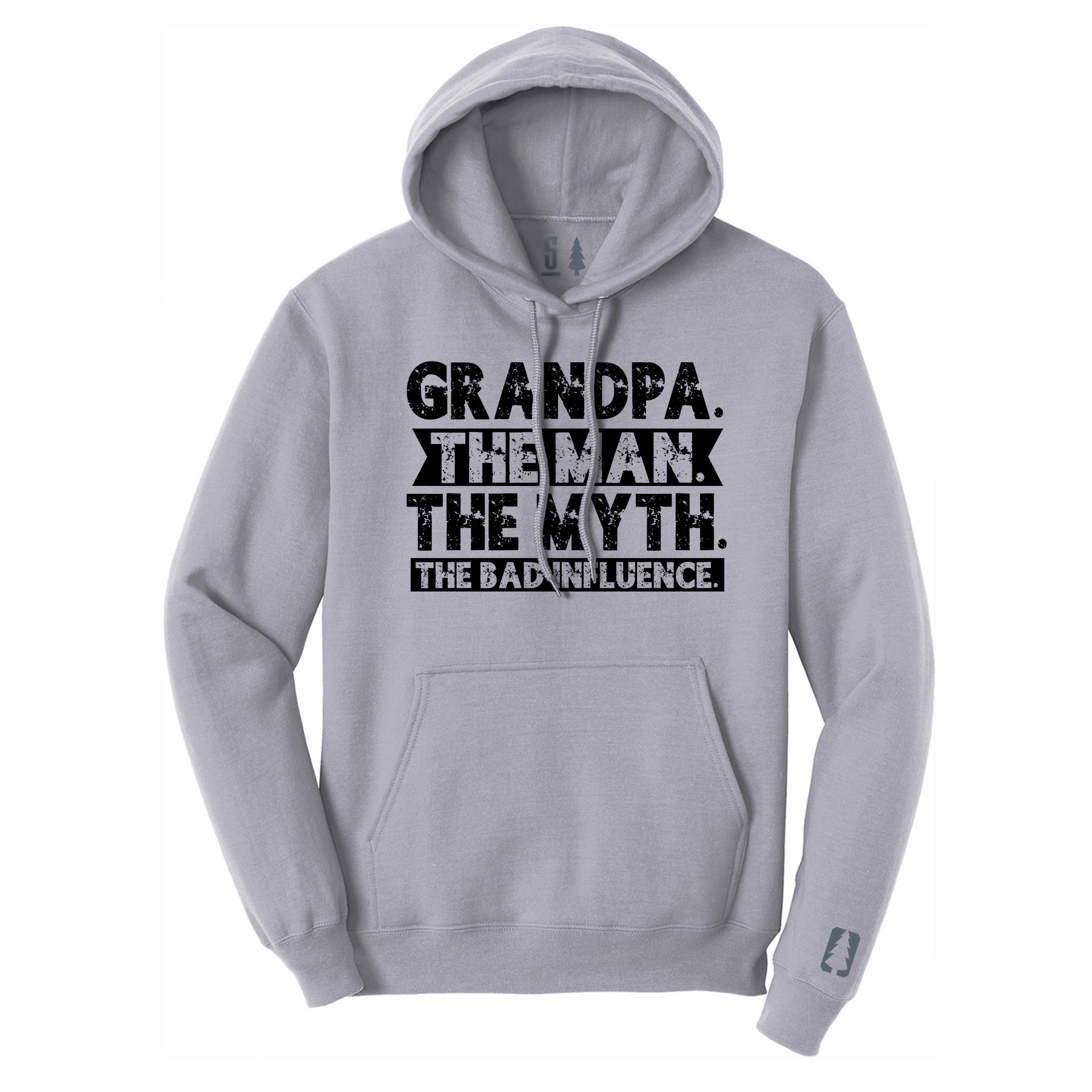 Grandpa Bad Influence Black Hoodie