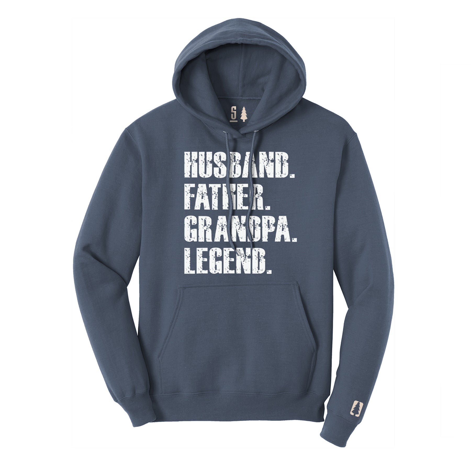 Father Grandpa Legend Hoodie White