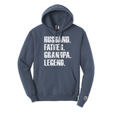 Father Grandpa Legend Hoodie White