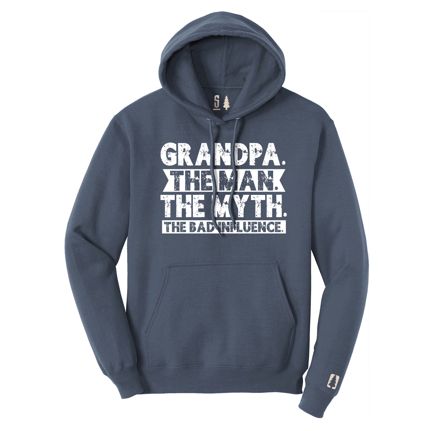 Grandpa Bad Influence White Hoodie