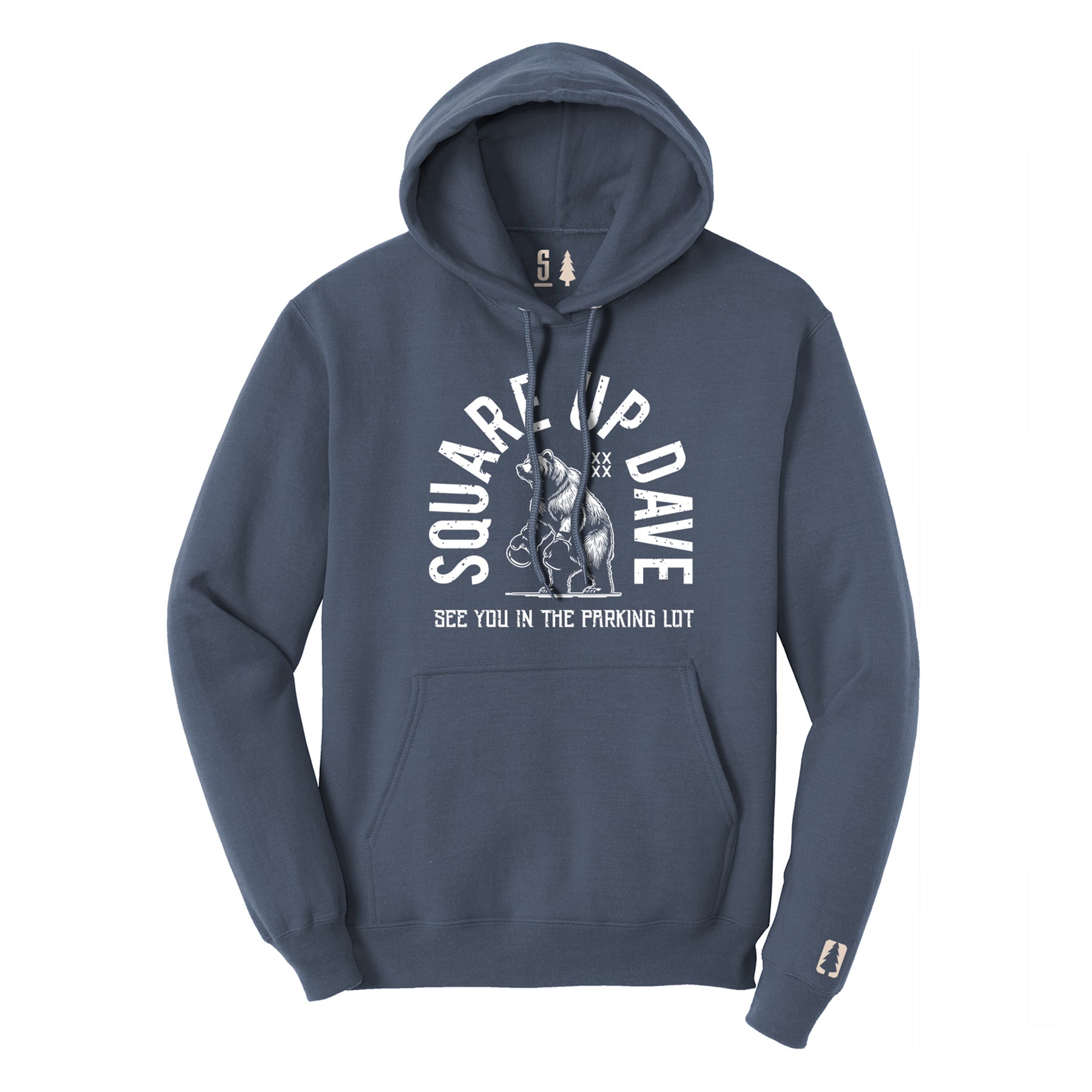 Square Up Dave White Hoodie