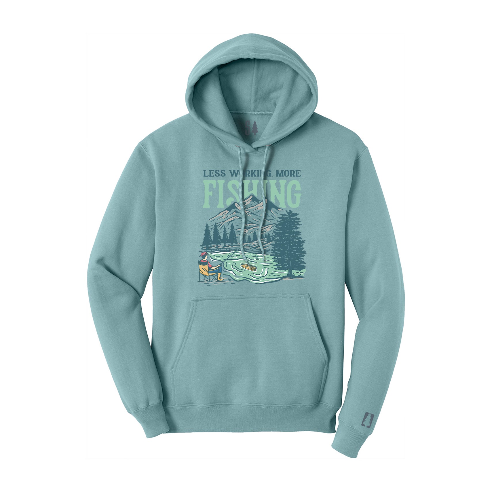 Less Working More Fishing Hoodie
