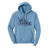 Take A Hike Blue Hoodie