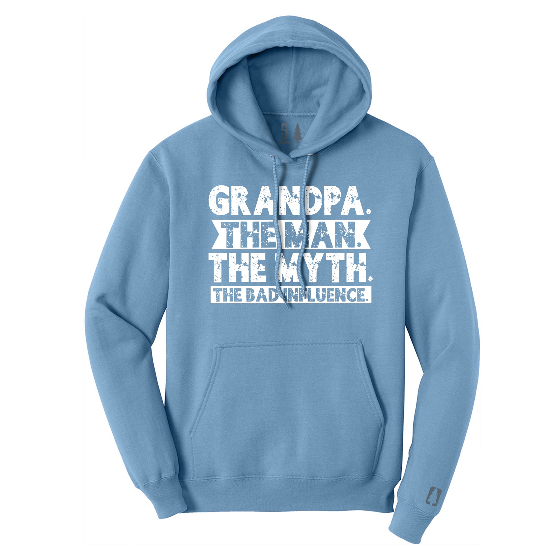 Grandpa Bad Influence White Hoodie
