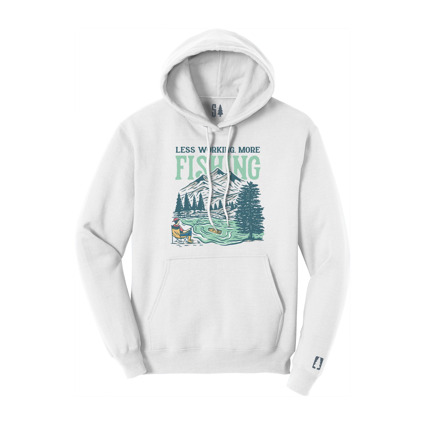 Less Working More Fishing Hoodie