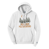 Real Men Pee Outdoors Orange Hoodie