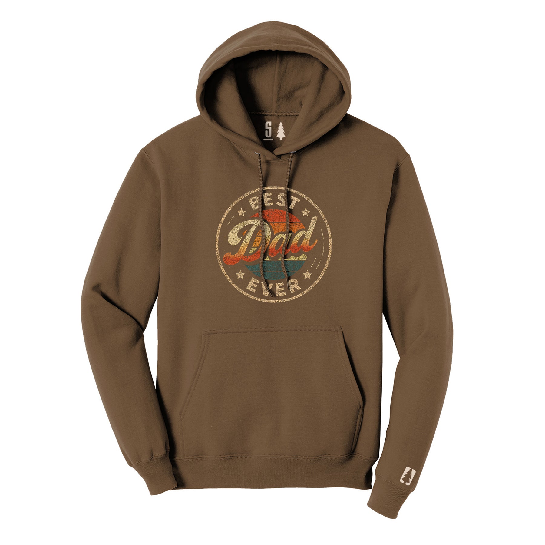 Best Dad Ever Retro Sunset Hoodie