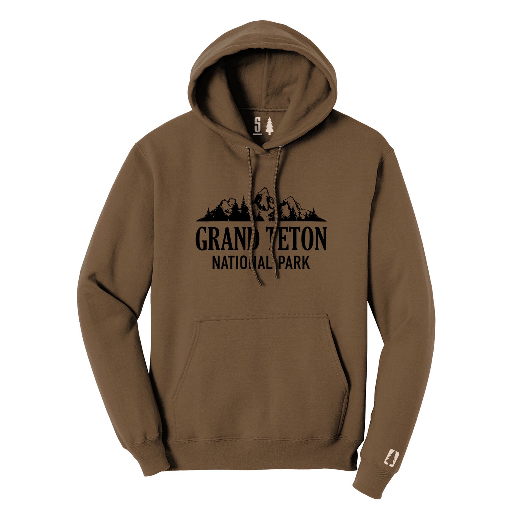 Grand Teton National Park Hoodie Black