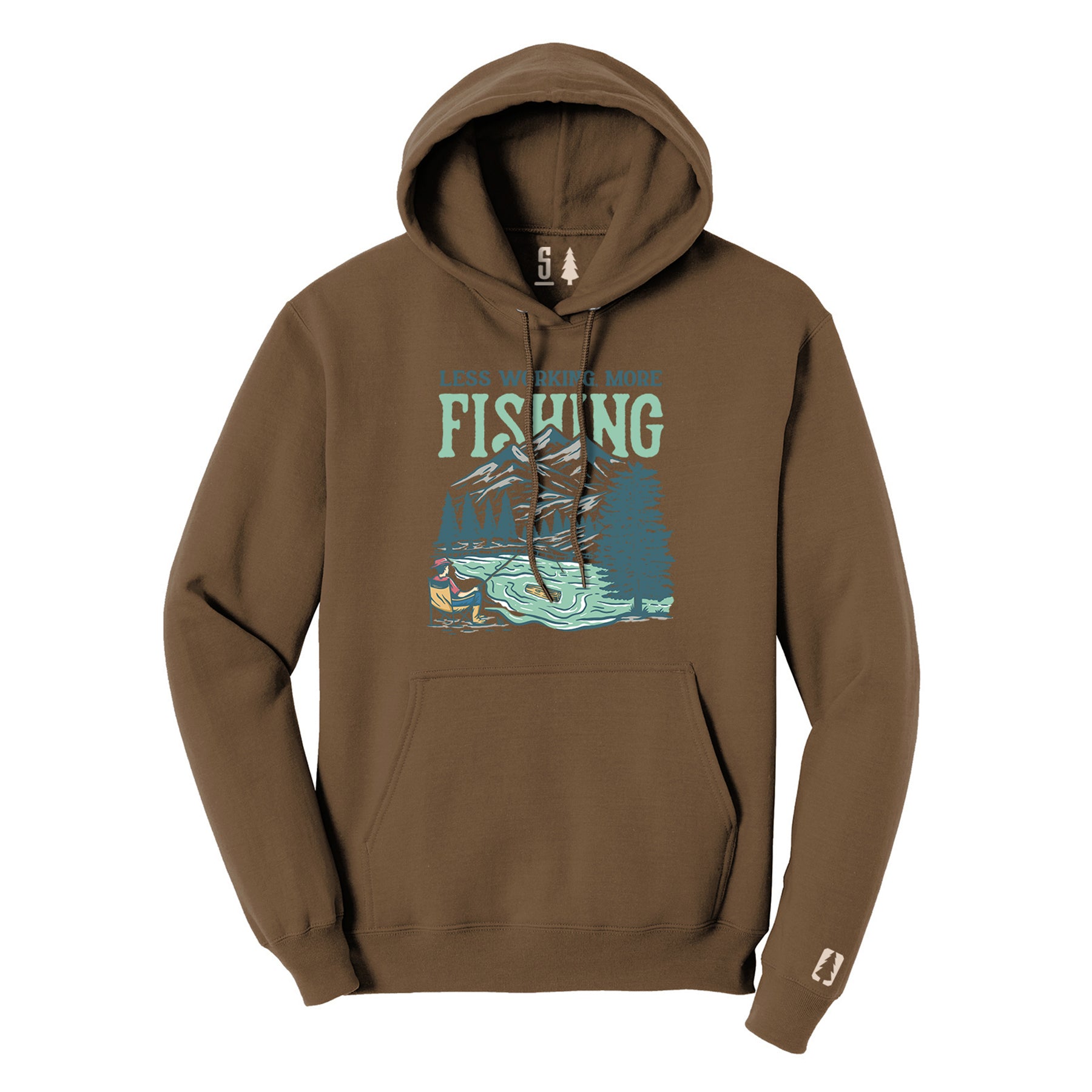 Less Working More Fishing Hoodie