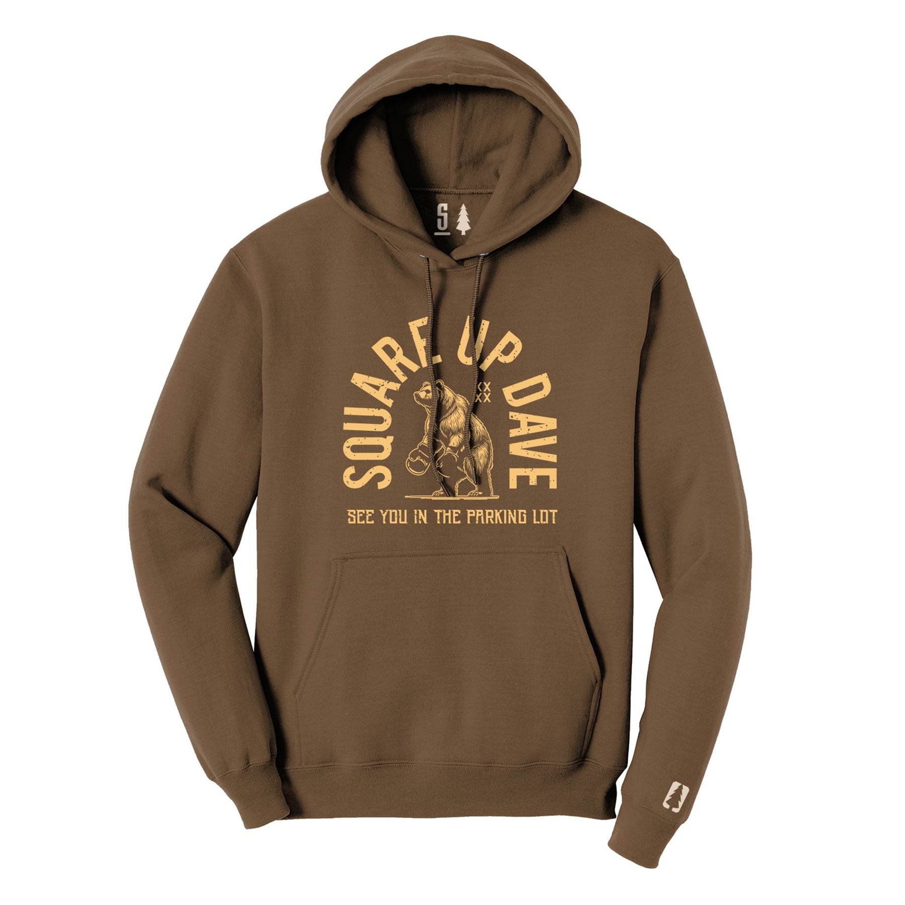 Square Up Dave Gold Hoodie