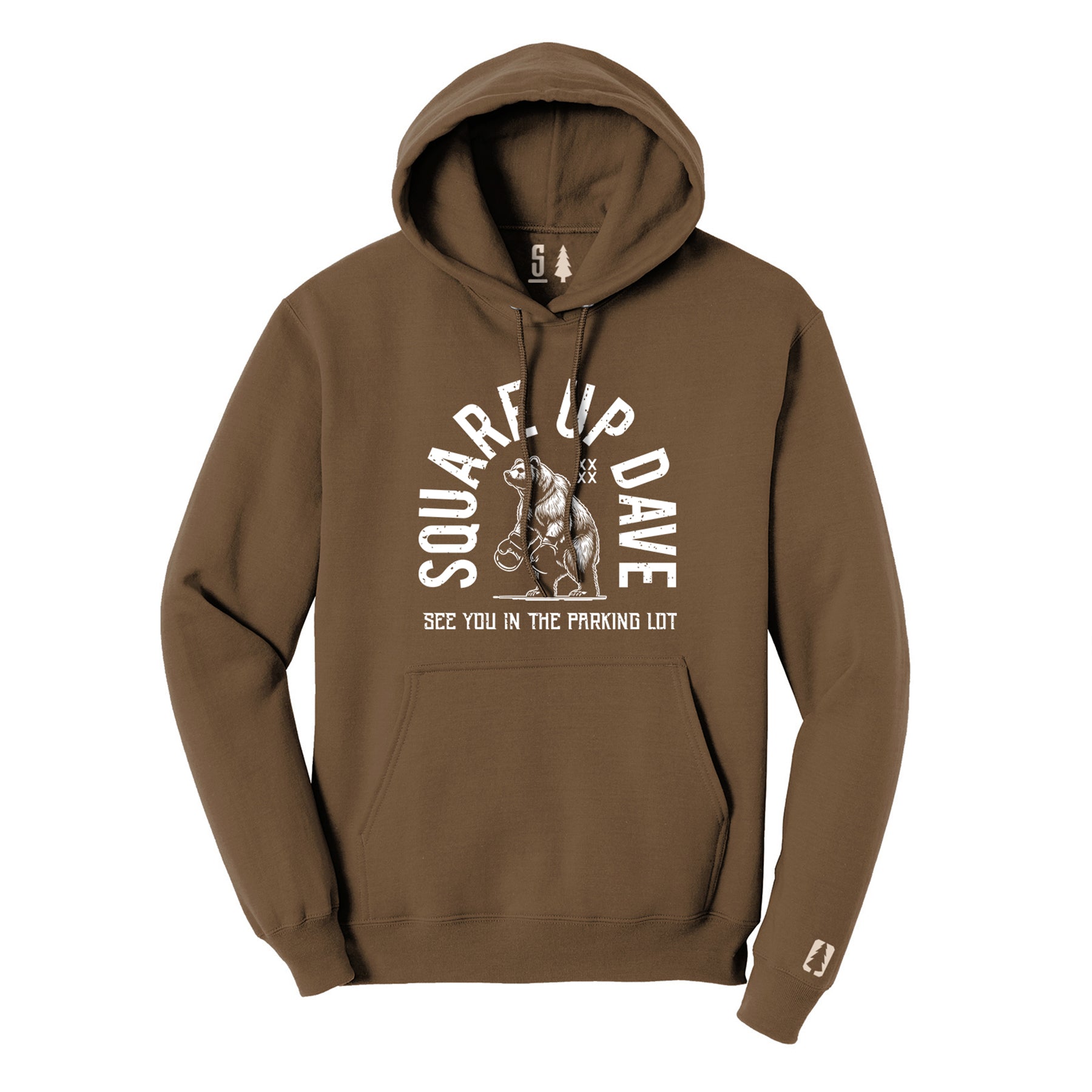 Square Up Dave White Hoodie
